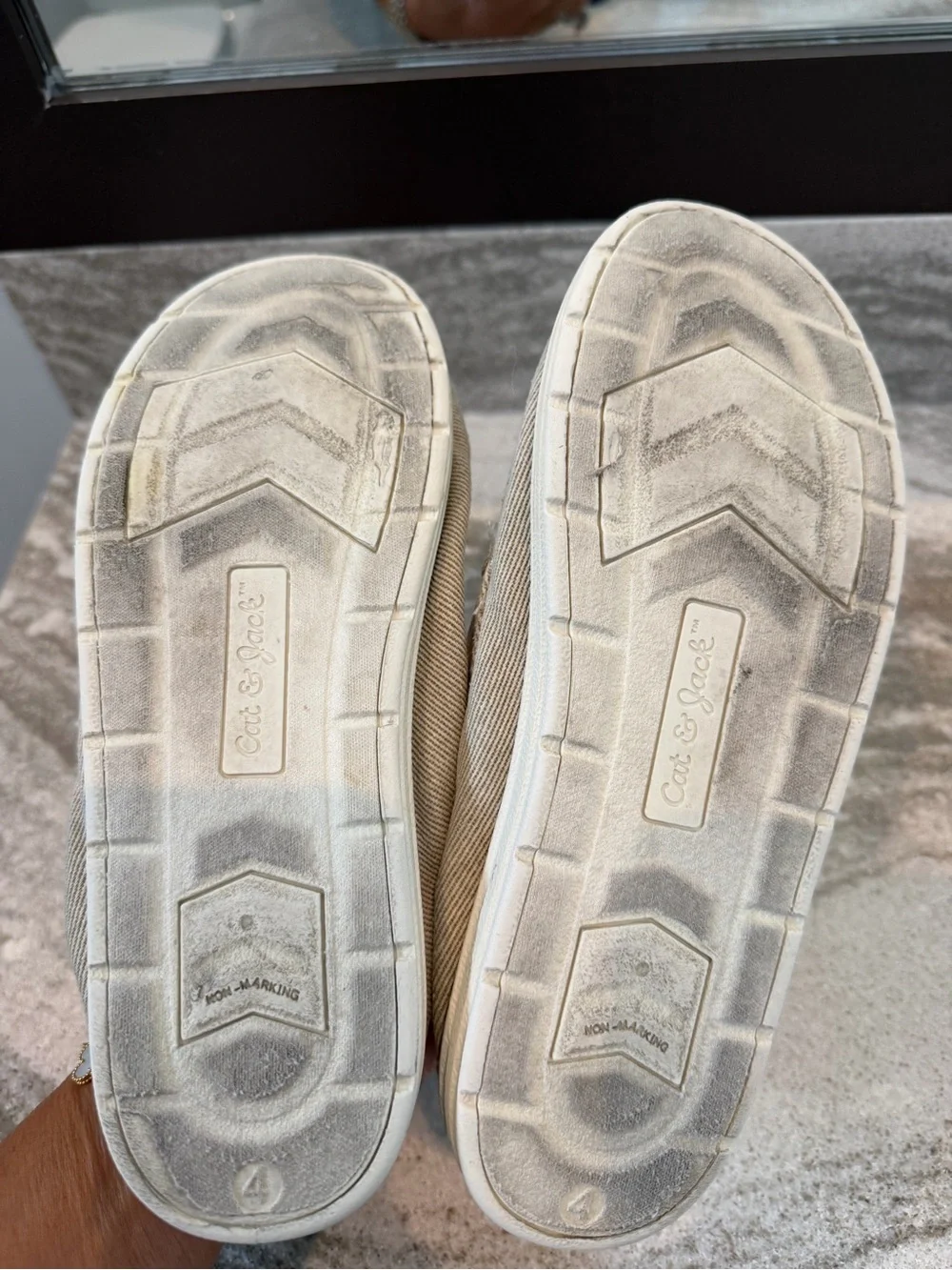 Boat Shoe - Brown and Light Gray Casual boys shoes size 4